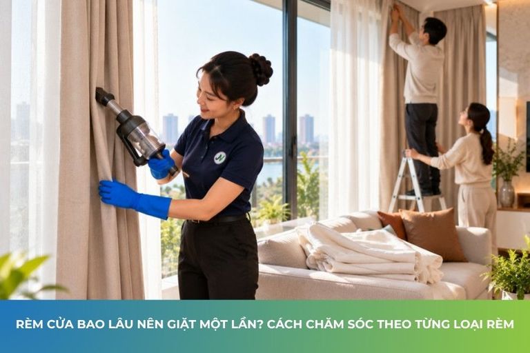 Rèm cửa bao lâu nên giặt một lần? Cách chăm sóc theo từng loại rèm
