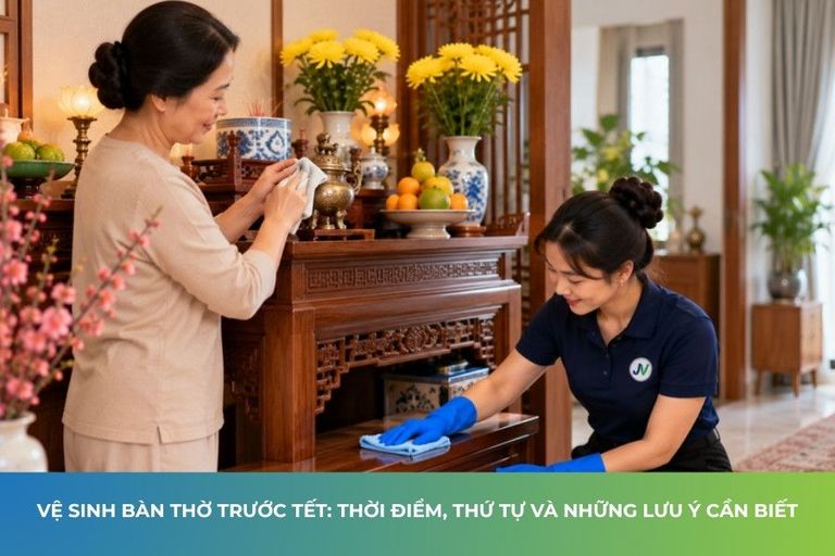 Vệ sinh bàn thờ trước Tết: Thời điểm, thứ tự và những lưu ý cần biết