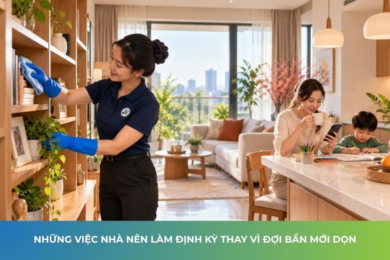 Những việc nhà nên làm định kỳ thay vì đợi bẩn mới dọn
